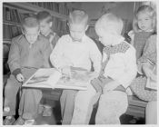 Children at library
